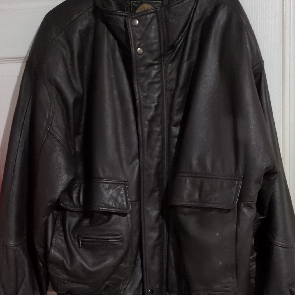 Men's Black Leather Jacket